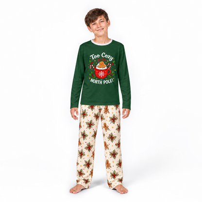 Cute Gingerbread Mug Family Matching Christmas Pajamas With Pet