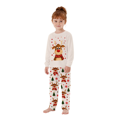 Cute Reindeer Family Matching Christmas Pajamas With Pet (Copy)