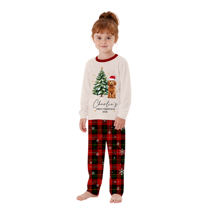 Personalised Dogs First Christmas Matching Family Christmas Pajamas With Pet