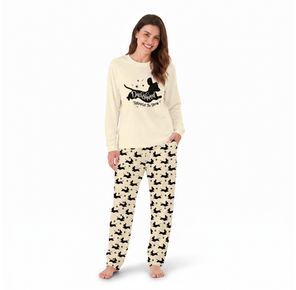 Dachshund Through The Snow Matching Family Christmas Pajamas All Sizes