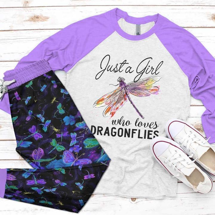 Dragonfly The Legend Pajama Set |Sleepwear Pjs Sets | Raglan Shirt Pants Set
