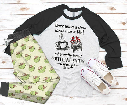 Sloth Set Sloth Pajama Set |Sleepwear Pjs Sets | Raglan Shirt Pants Set