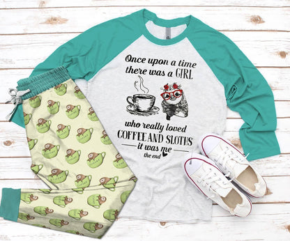 Sloth Set Sloth Pajama Set |Sleepwear Pjs Sets | Raglan Shirt Pants Set