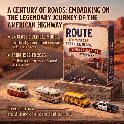 Route 66 Centennial Advent Calendar – 24 Days of American Road Legends | 1926–2026 Collector’s Edition