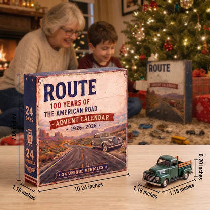 Route 66 Centennial Advent Calendar – 24 Days of American Road Legends | 1926–2026 Collector’s Edition