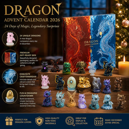 Dragon Acrylic Advent Calendar 2026 – 24 Magical Dragon Acrylic Ornaments