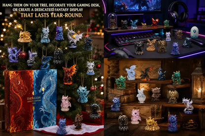 Dragon Acrylic Advent Calendar 2026 – 24 Magical Dragon Acrylic Ornaments