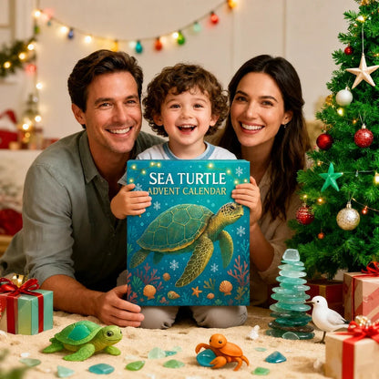 Sea Turtle Advent Calendar 2026 – 24 Cute Sea Turtle Acrylic Ornaments