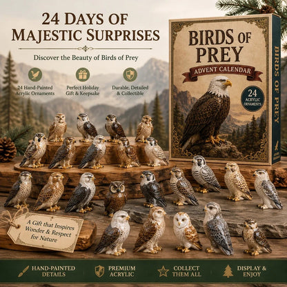 Birds Of Prey Advent Calendar 2026 - 24-Day Festive Countdown, Acrylic Charms Blind Box