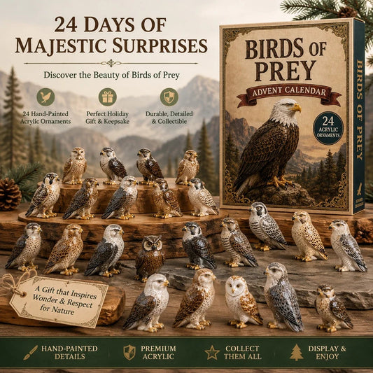 Birds Of Prey Advent Calendar 2026 - 24-Day Festive Countdown, Acrylic Charms Blind Box