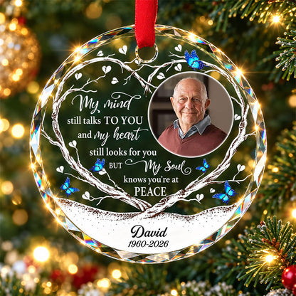 My Soul Knows You're At Peace - Personalized Memorial Ornament For Christmas NA04 VH01