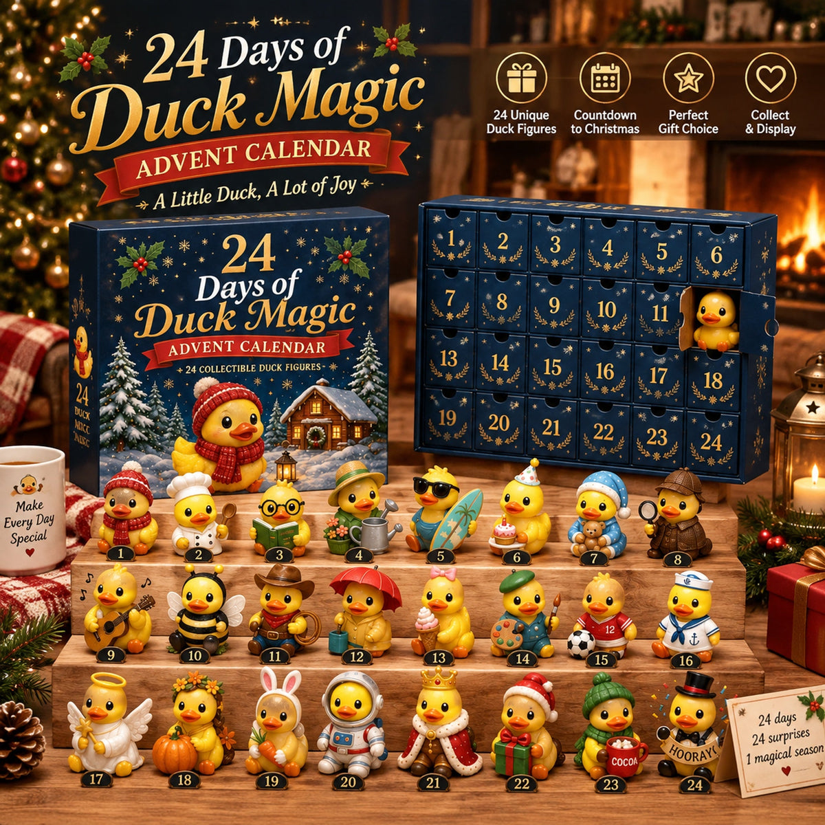 24-Day Duck Magic Christmas Advent Calendar