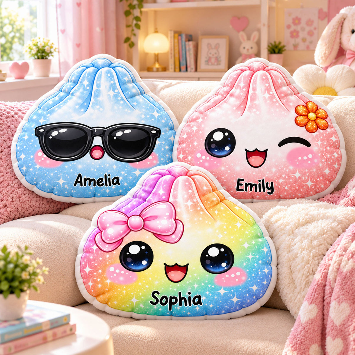 Cute Dumplings Gift For Squishy Hunter - Personalized Pillow