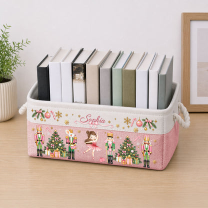 Nutcracker, Ballet, Christmas Organizer, Gift For Ballet Lover, Ballerina - Personalized Storage Basket