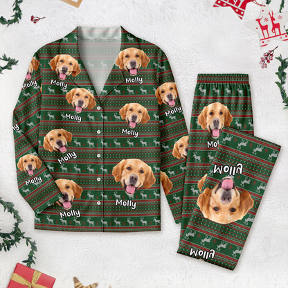 Dth Custom Dog Photo For Christmas Pajamas Th10 896285