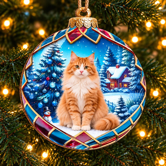 Custom Photo Cat Christmas Gifts For Cat Lovers - Personalized Ornament