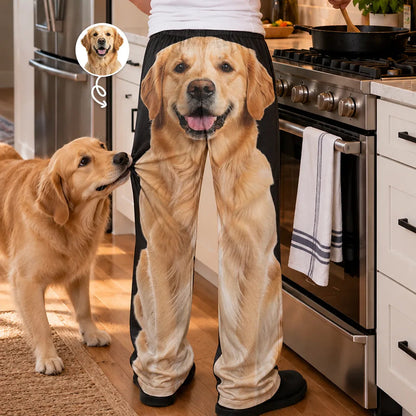 Gag Gift For Pet Lovers - Personalized Custom Photo Funny Pet Face Pajama Pants