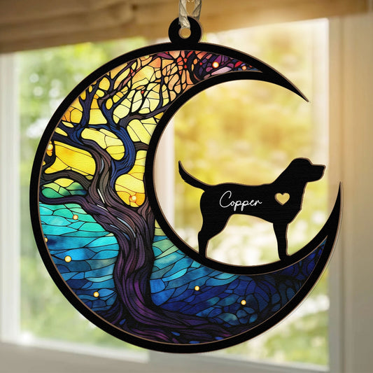 Personalized Pet Memorial, Suncatcher Ornament, Dog, Cat, Keepsake.