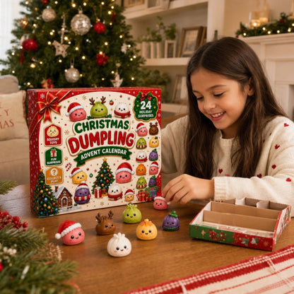 Squishy Dumpling Christmas Kids Gifts - Advent Calendar