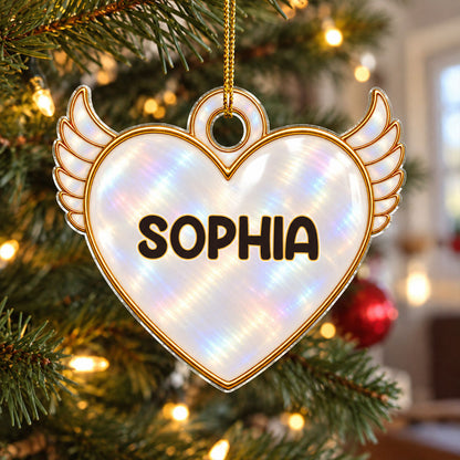 Custom Christmas Memorial Sympathy Gifts For Dogs, Cats • A Tree Of Love - Personalized Acrylic Ornament
