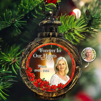 Memorial Sympathy Gifts - Personalized Custom Photo I'm Always With You Candlelight Lantern Ornament