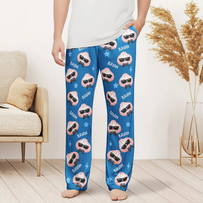 Cute Dumpling Custom Name Personalized Lounge Pants – Family Matching Pajama Pants For Adults & Kids