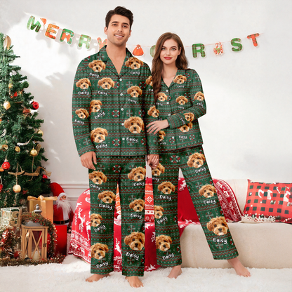 Dth Custom Dog Photo For Christmas Pajamas Th10 896285