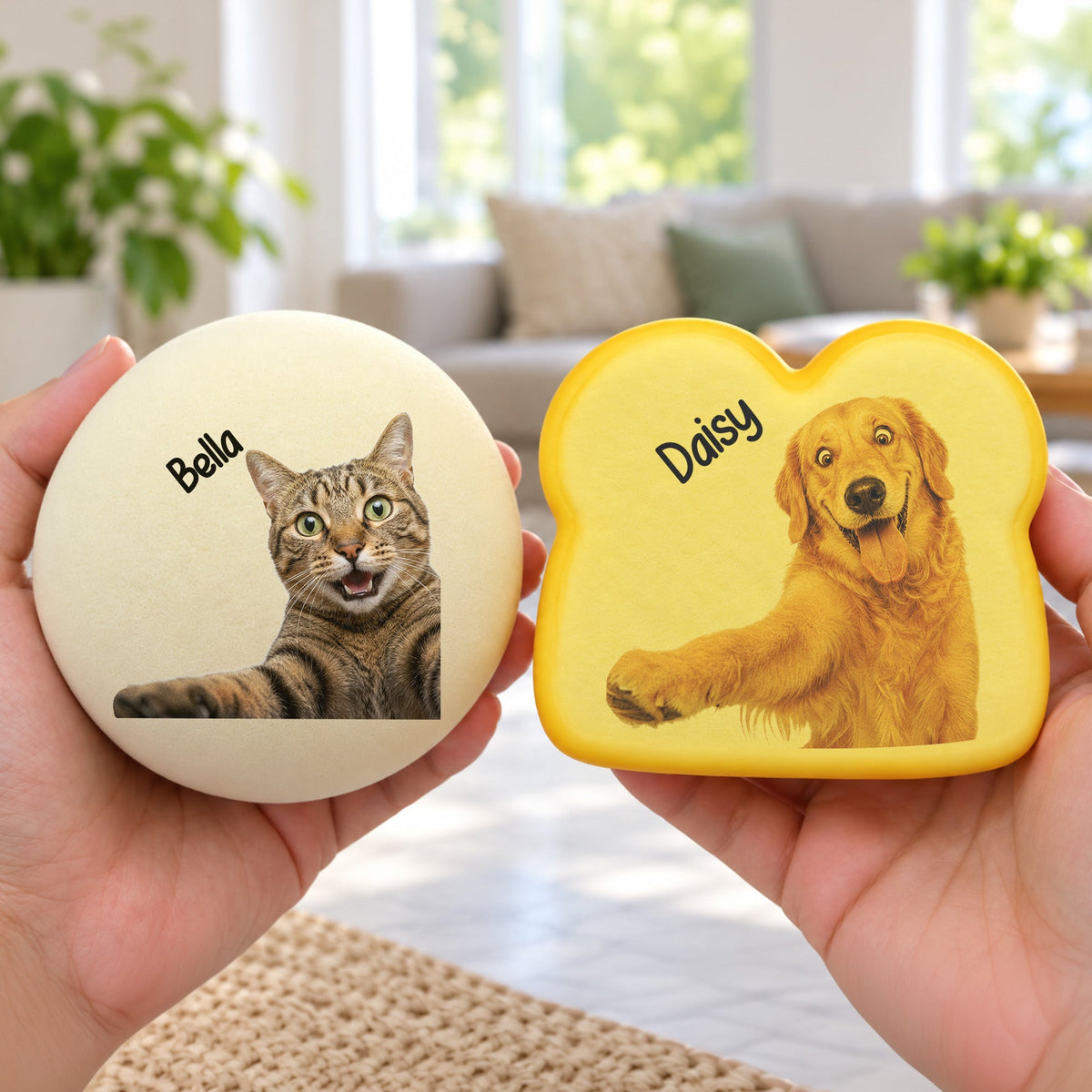 Custom Funny Selfie Pet Photo For Pet Lovers - Personalized Squishy Toy