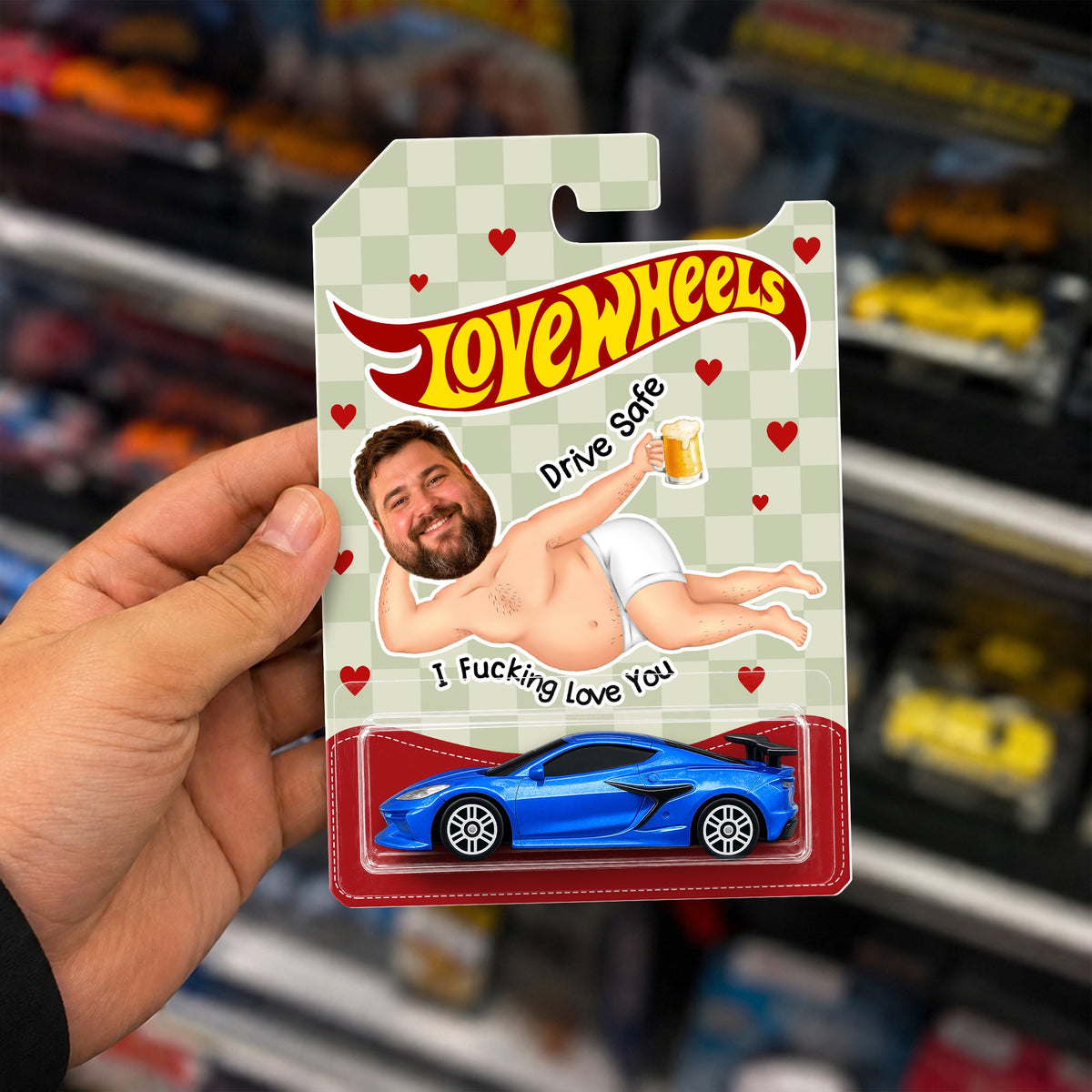 Custom Photo Drive Safe I Love You Wheels - Funny Gifts For Husband, Wife HO82 903894
