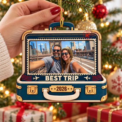 Memories From Our Travels - Personalized 2-Layered Wood Ornament