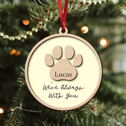Personalized Pet Memorial Wooden Ornament, Christmas Keepsake Gift For Pet Lovers LM32 670373