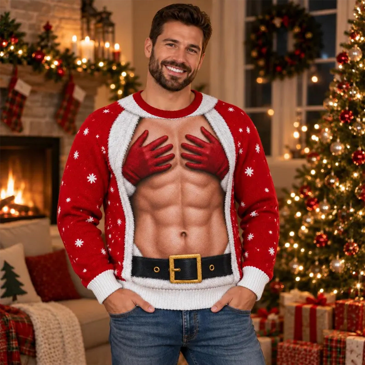 Boldly Merry Together - Personalized 3D Sweatshirt