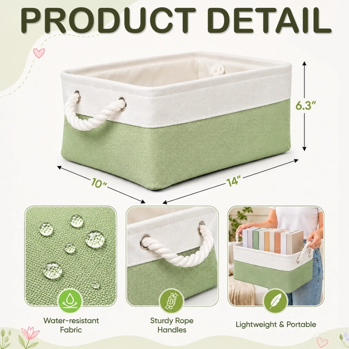 Custom Name Kitchen Tools Gifts for Bakers - Personalized Storage Basket - Dream Cookies