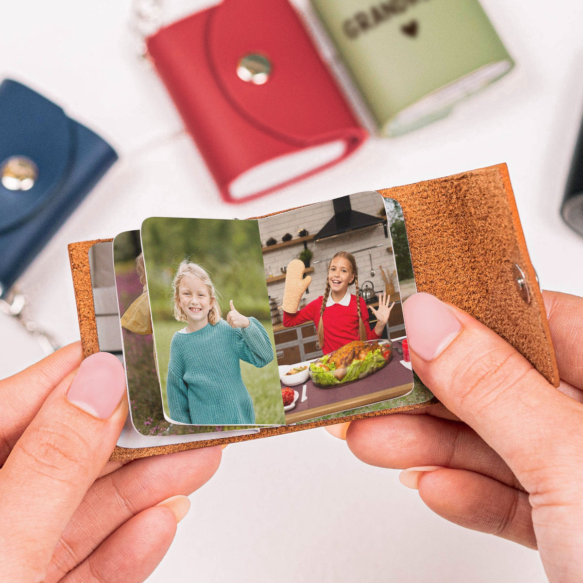 My Grandkids - Personalized Mini Photo Album Keychain