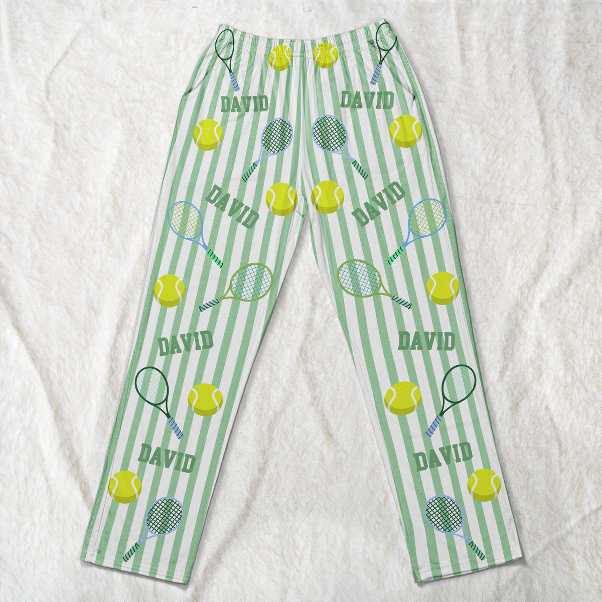 Custom Name Gift For Him, Tennis Lovers, Tennis Player - Personalized Lounge Pants