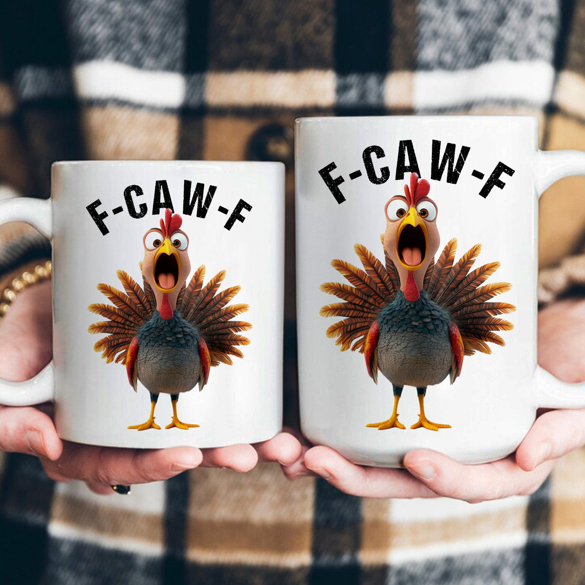 Funny Mug - Humorous Crow F-Caw-F - For Coworkers, Friends Turkey - Mug