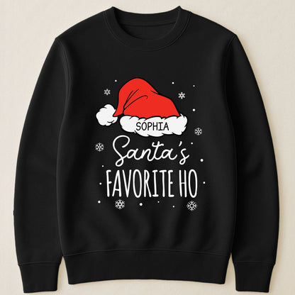 Santa's Favorite Ho - Funny Exchange Christmas Gifts - Silly Xmas Shirt - Personalized Shirt