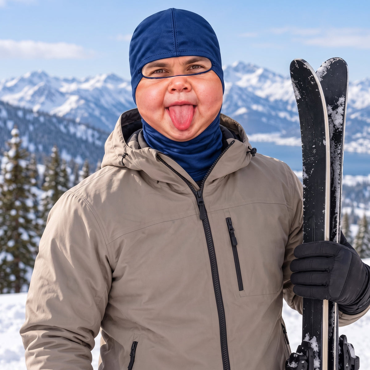 Funny Baby Face - Personalized Mask