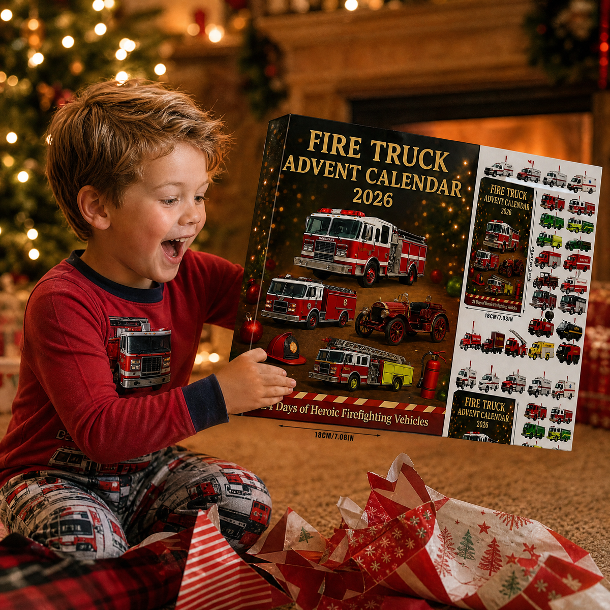 Fire Truck Advent Calendar 2026 - 24 Days of Heroic Firefighting Vehicles