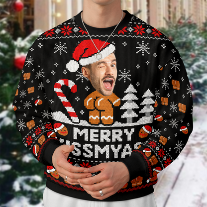 Custom Face Merry Kiss My As Ugly Christmas Sweater For Guys TH10 171233