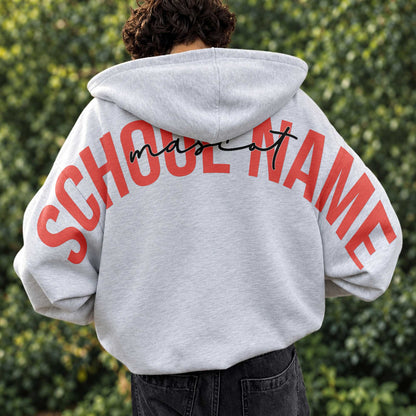 Custom School Name And Mascot - Personalized Sweatshirt