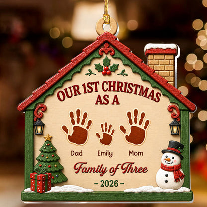 First Christmas Together - Personalized 2-Layered Wooden Ornament