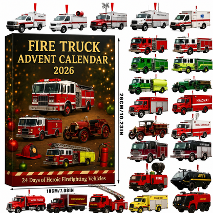 Fire Truck Advent Calendar 2026 - 24 Days of Heroic Firefighting Vehicles