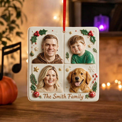 Our Christmas - Personalized Family Premium 3D Ornament