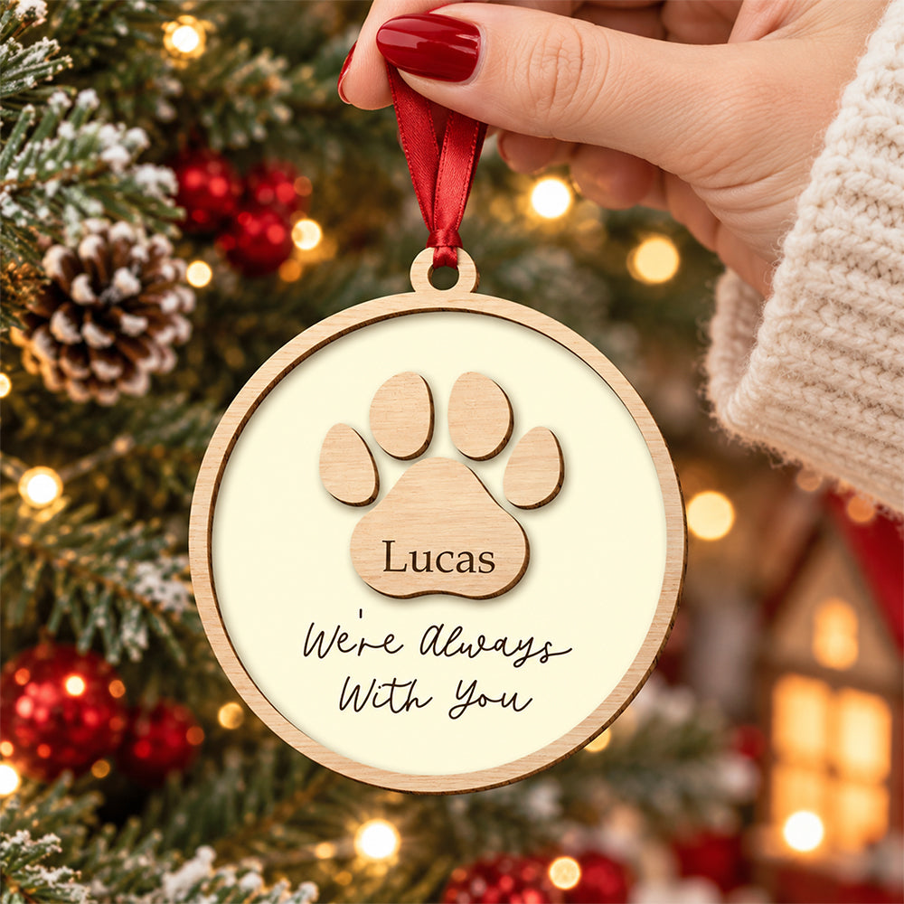 Personalized Pet Memorial Wooden Ornament, Christmas Keepsake Gift For Pet Lovers LM32 670373