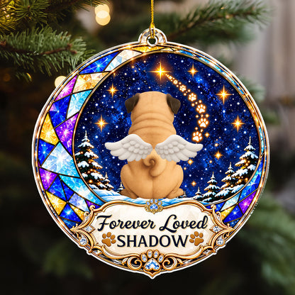Custom Christmas Memorial Sympathy Gifts For Dogs, Cats • Until We Meet Again - Personalized Acrylic Ornament