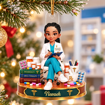 Proud Pharmacist - Personalized Acrylic Ornament - Christmas Gift For Pharmacist