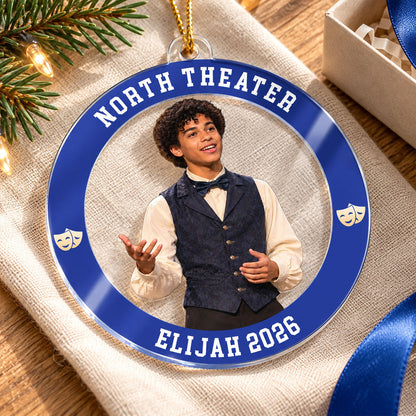 Custom Photo Theater - Personalized Acrylic Ornament - Theater Keepsake, Christmas Gift for Daughter, Son, Grandkids