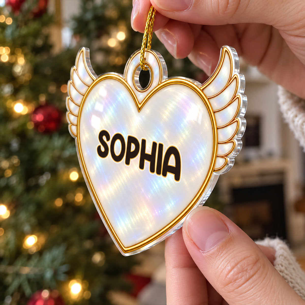 Custom Christmas Memorial Sympathy Gifts For Dogs, Cats • A Tree Of Love - Personalized Acrylic Ornament