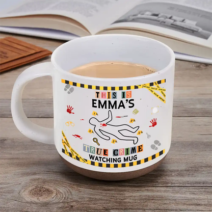 Gift For True Crime Lovers - Personalized Binge Watching Pottery Mug
